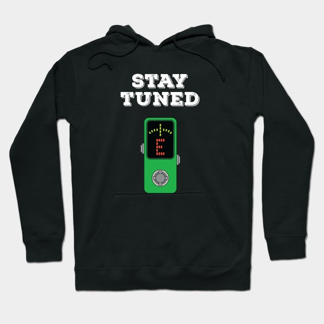 Stay Tuned Green Pedal Tuner Hoodie by nightsworthy